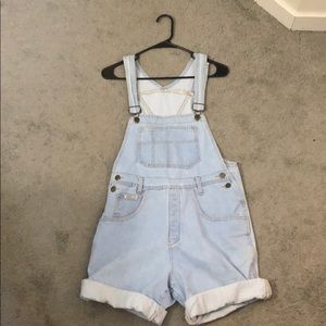 Vintage 90s Denim Overall Shorts